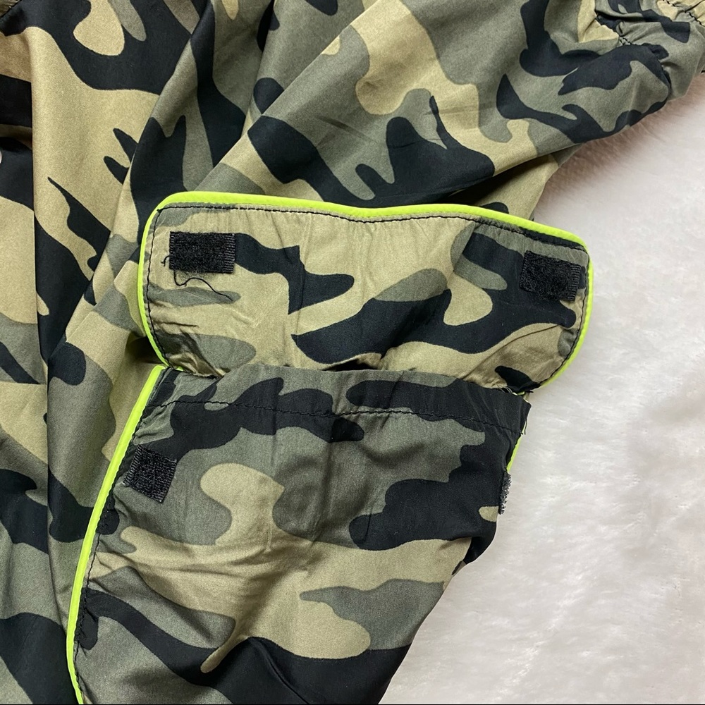 Neon Green & Camouflage Drawstring Joggers - Picture 14 of 16